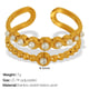 JZ67 US 7# adjustable white pearl gold ring Picture2